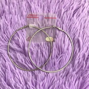NWT Ardene hoop earrings surgical steel posts